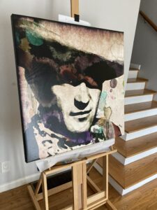 john wayne portrait modern abstract pop art andy warhol large canvas gallery stretched vintage cowboy hollywood silkscreen