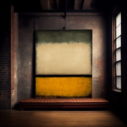 rothko large painting large huge largescale modern abstract art paintings black and white modern mid century original art