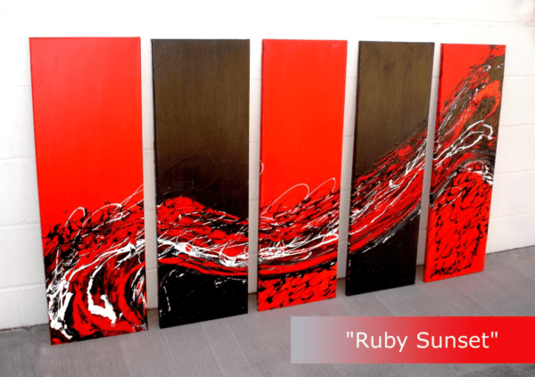 modern abstract paintings for sale original art artist mid century modern black and white art home or office