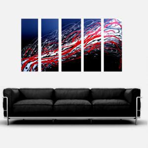 modern abstract paintings for sale original art artist mid century modern black and white art home or office