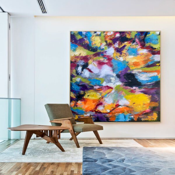 large huge largescale , red , dragon, japan, modern abstract art paintings black and white modern mid century original art Large Modern Paintings Original Acrylic on Canvas - Signed art Robert R Custom painted,