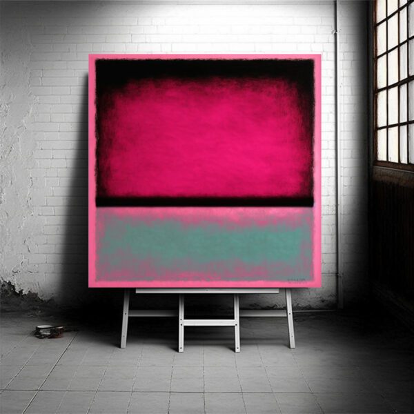 pink rothko large painting large huge largescale modern abstract art paintings black and white modern mid century original art