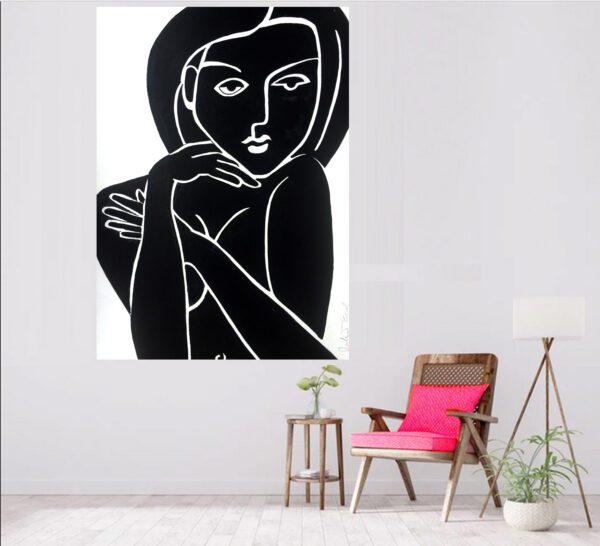 female nude picasso matisse style woman girl nudes modern abstract paintings for sale original art artist mid century modern black and white art home or office. modern abstract paintings for sale artist original art bronze chocolate latte sunset robert r paintings rodriguez saatchi