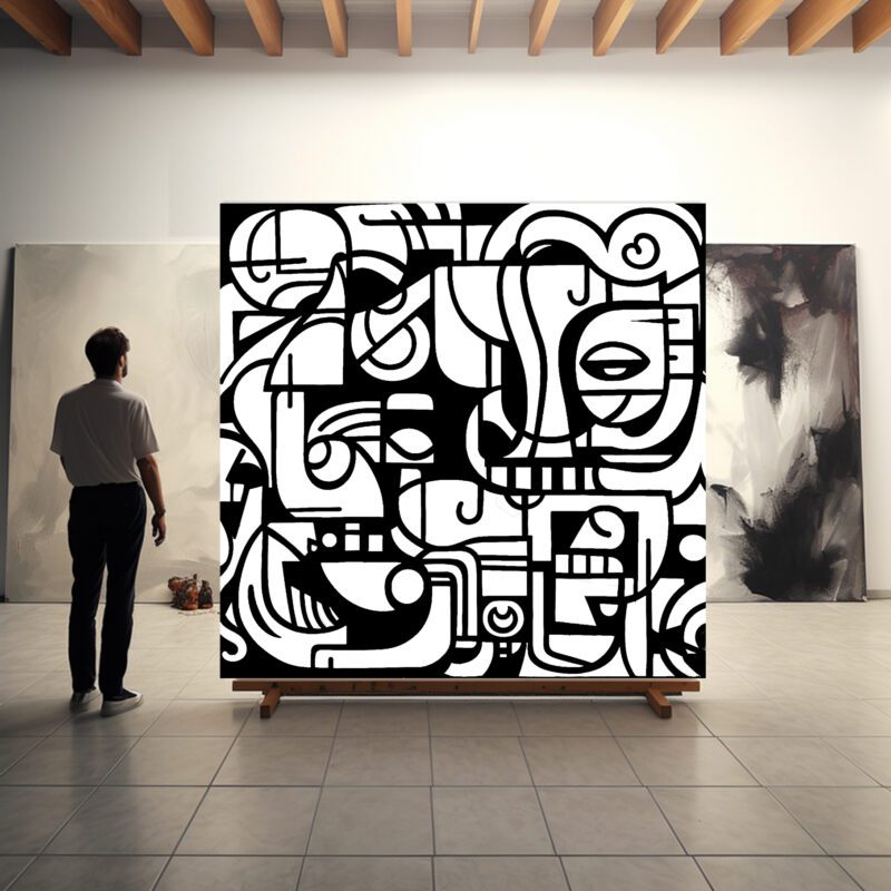 huge canvas original art black and white modern mid century, modernism, 3 panel triptych wall art modern abstract art gallery artist art sale home or office art saatchi art sale blue ocean beach poured splashy art painting by robert r , Robert R paintings, art by Robert R