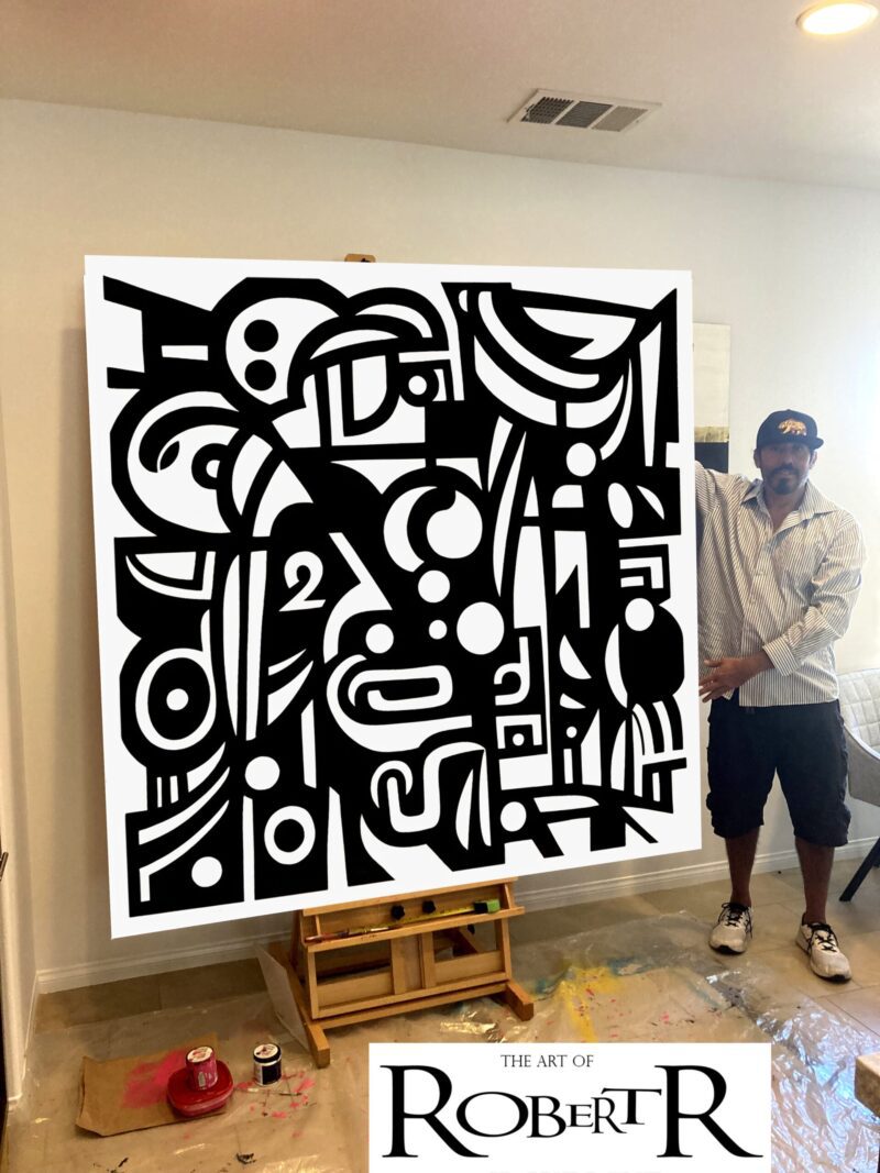 huge canvas original art black and white modern mid century, modernism, 3 panel triptych wall art modern abstract art gallery artist art sale home or office art saatchi art sale blue ocean beach poured splashy art painting by robert r , Robert R paintings, art by Robert R