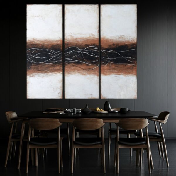 Modern abstract art, Minimalist wall decor, Mid-century modern artwork, Large abstract canvas, Contemporary wall art, Geometric prints, Abstract line art, Neutral tone paintings, Modern home decor, Abstract shapes, Luxury wall art, Minimal color palette, Modernist decor, Abstract expressionism, High-end art prints, Modern interior design, Clean aesthetic art, Mid-century style art, Organic abstract forms, Minimalist canvas print, Modern loft decor, Urban home wall art, Sleek design artwork, Chic abstract pieces, Designer wall art, New York art buyers, Los Angeles art market, San Francisco wall art, Chicago home decor, Miami modern interiors, Austin loft artwork, Seattle abstract prints, Dallas mid-century homes, Atlanta designer decor, Denver modern art, Boston art scene, Washington DC art buyers, Toronto contemporary art, London modern design, Paris abstract artists, Berlin minimalist artwork, Tokyo interior design trends, Dubai luxury decor, Sydney abstract market, Vancouver home design, Melbourne modern art, Seoul contemporary homes, Hong Kong high-end buyers, Singapore minimalist interiors, Global art collector trends , Gold art , 14 k gold . Copper color bronze painted paintings Wall art 5 panel triptych , diptych , multi panel gallery wrap original art