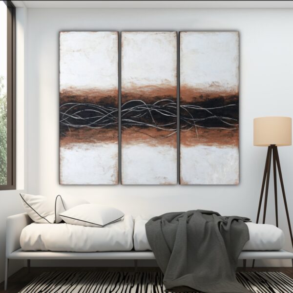 Modern abstract art, Minimalist wall decor, Mid-century modern artwork, Large abstract canvas, Contemporary wall art, Geometric prints, Abstract line art, Neutral tone paintings, Modern home decor, Abstract shapes, Luxury wall art, Minimal color palette, Modernist decor, Abstract expressionism, High-end art prints, Modern interior design, Clean aesthetic art, Mid-century style art, Organic abstract forms, Minimalist canvas print, Modern loft decor, Urban home wall art, Sleek design artwork, Chic abstract pieces, Designer wall art, New York art buyers, Los Angeles art market, San Francisco wall art, Chicago home decor, Miami modern interiors, Austin loft artwork, Seattle abstract prints, Dallas mid-century homes, Atlanta designer decor, Denver modern art, Boston art scene, Washington DC art buyers, Toronto contemporary art, London modern design, Paris abstract artists, Berlin minimalist artwork, Tokyo interior design trends, Dubai luxury decor, Sydney abstract market, Vancouver home design, Melbourne modern art, Seoul contemporary homes, Hong Kong high-end buyers, Singapore minimalist interiors, Global art collector trends , Gold art , 14 k gold . Copper color bronze painted paintings Wall art 5 panel triptych , diptych , multi panel gallery wrap original art
