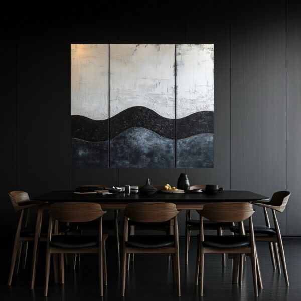 Mark Rothko Surfboards ocean beach paintings cool rad California surfer dude beach surfing beach boys wall art black and white Mid century modern modernist modern abstract painting contemporary