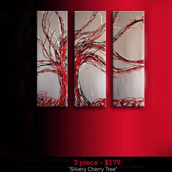 Art tree painting chocolate coffee espresso tan brown earthy 14k gold wall art decor home and furnishings original art sale online Art gallery artist bronze chocolate latte expresso coffee colorful art color multi panel canvas ready to hang ugallery