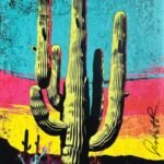 Yellow Modern Cactus Artwork — Limited Edition by Robert R 🖼️