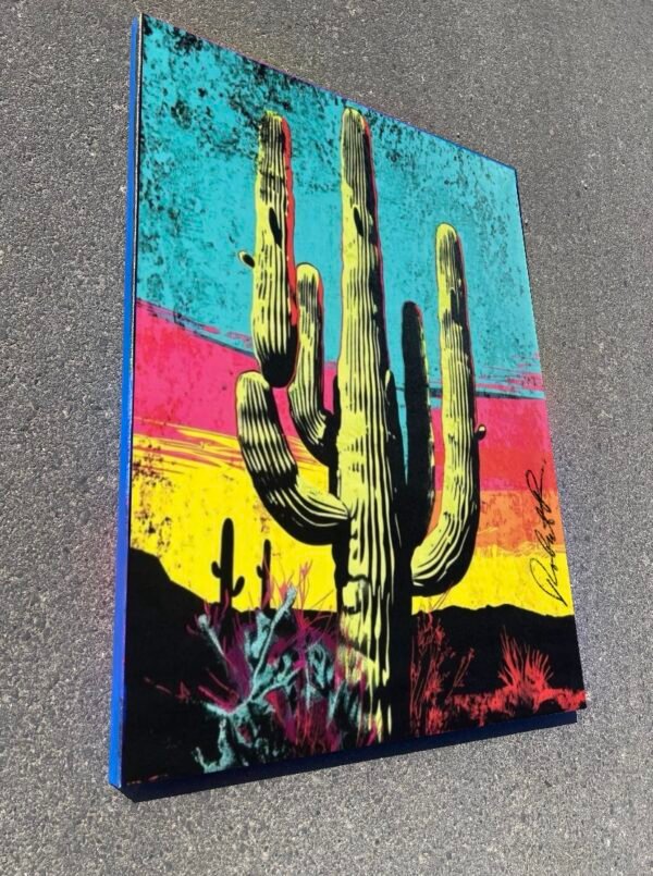 IMG_2490 Yellow Sunset Cactus Artwork — Limited Edition by Robert R 🖼️