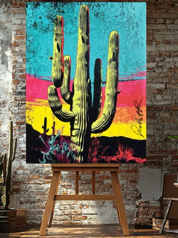 IMG_2493 Yellow Sunset Cactus Artwork — Limited Edition by Robert R 🖼️