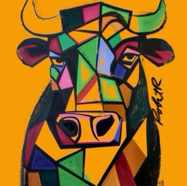 IMG_2635 Bull Market — 36”x36 “Artwork by Robert R 🖼️