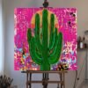 IMG_5395 Passion Pink Saguaro Cactus โ 36โx36 โArtwork by Robert R ๐ด