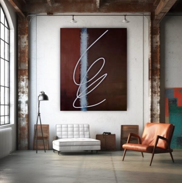IMG_6657 Espresso Martini Original Abstract Painting, 60”x48” ✅