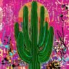 Untitled Artwork Passion Pink Saguaro Cactus โ 36โx36 โArtwork by Robert R ๐ด