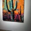 Orange Sundown Modern Cactus Artwork — Original Artwork by Robert R 🖼️