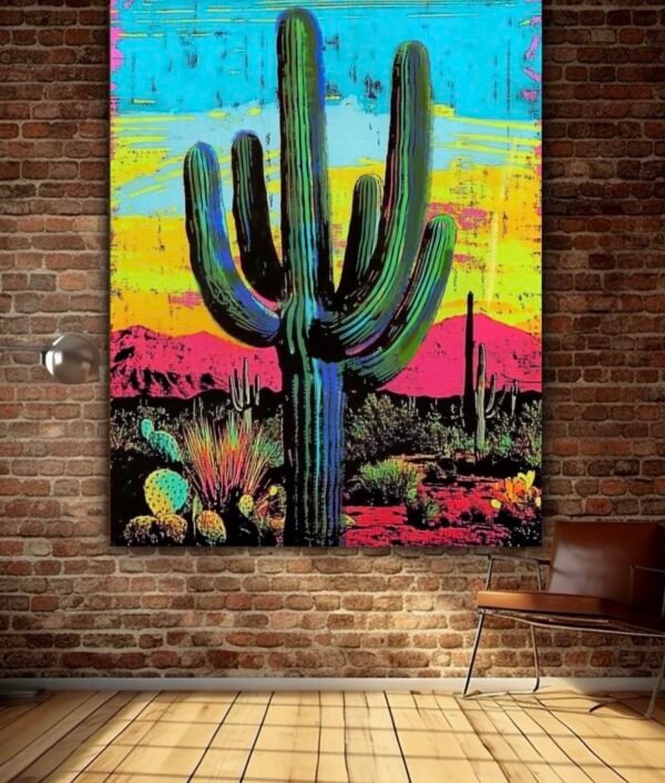 Radiant Sundown Cactus  — Artwork SOLD Robert R 🔴
