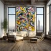 img_6705-1.jpg Martini Sunday — Signed Original Art Abstract Oil Painting, 48”x36” ✅